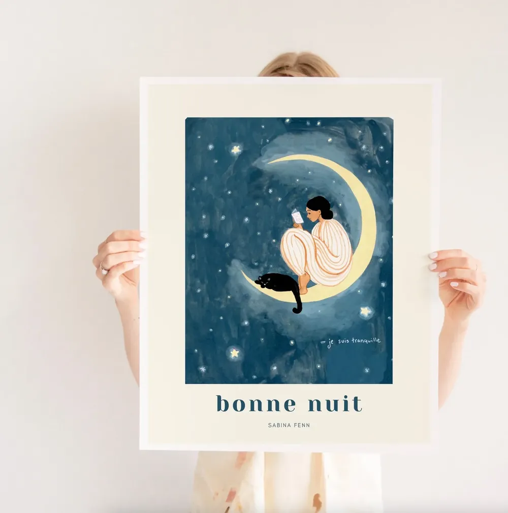 Moon Bedroom Wall Art Print - Image 2