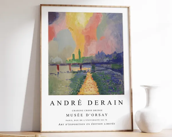Andre Derain Charing Cross Bridge London Art Print