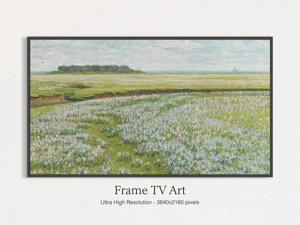 Vintage Spring Summer Landscape Oil Painting Art Print