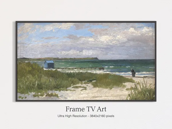 Coastal Rustic Vintage Landscape Art Print