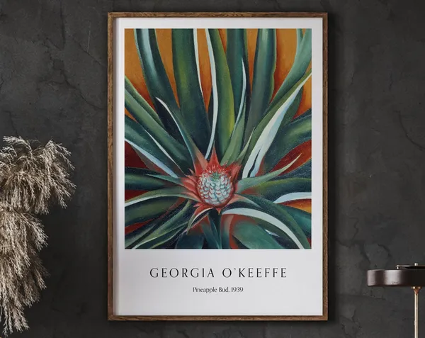 Georgia O'Keeffe Pineapple Bud 1939 Art Print