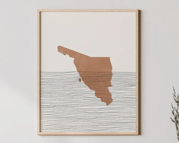 Sonora Mexico Travel Poster, World Cultural Art
