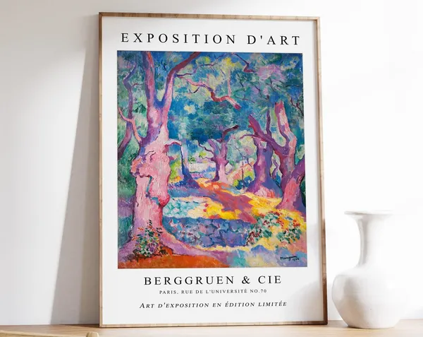 Henri Manguin Olive Trees in Cavalier Exhibition Poster