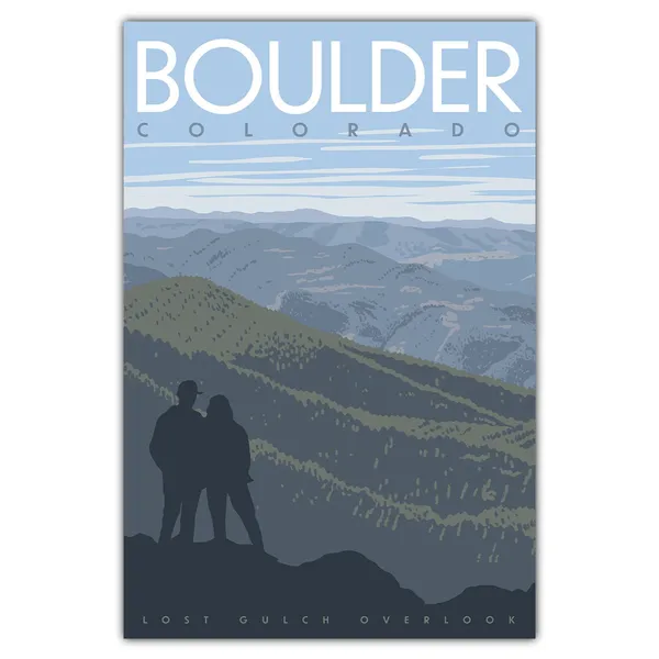 Boulder Lost Gulch Travel Poster