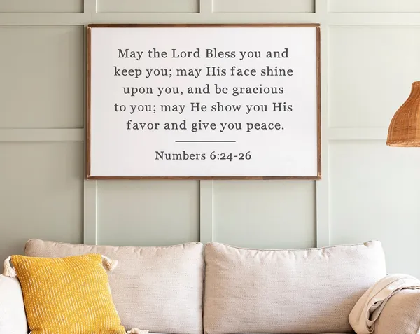 May The Lord Bless You Scripture Art Print
