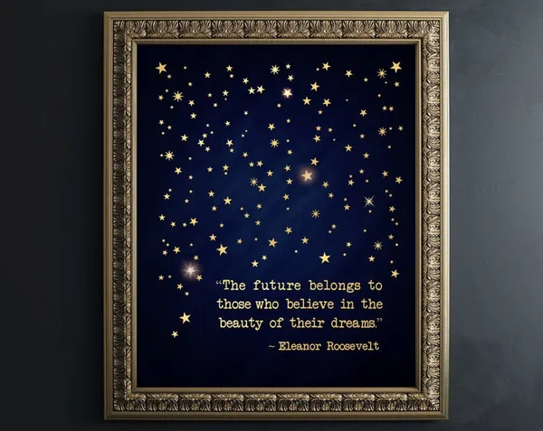 Eleanor Roosevelt Quote Art Print, Dream Message