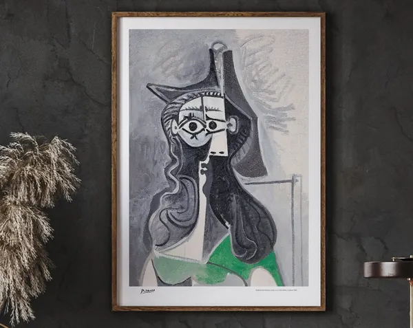 Pablo Picasso Portrait De Femme Assise, Surrealism Art Print