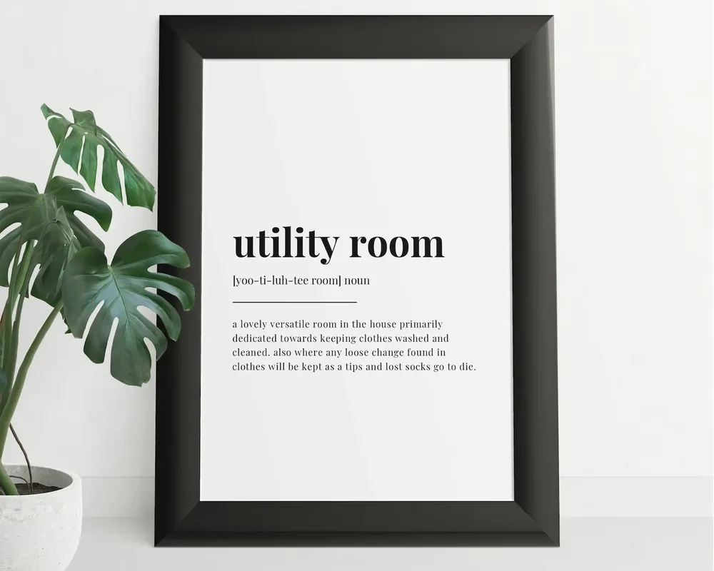 Utility Room Print, Laundry Room Sign - Image 3