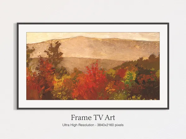 Autumn Trees Art Print, Fall Seasonal Decor
