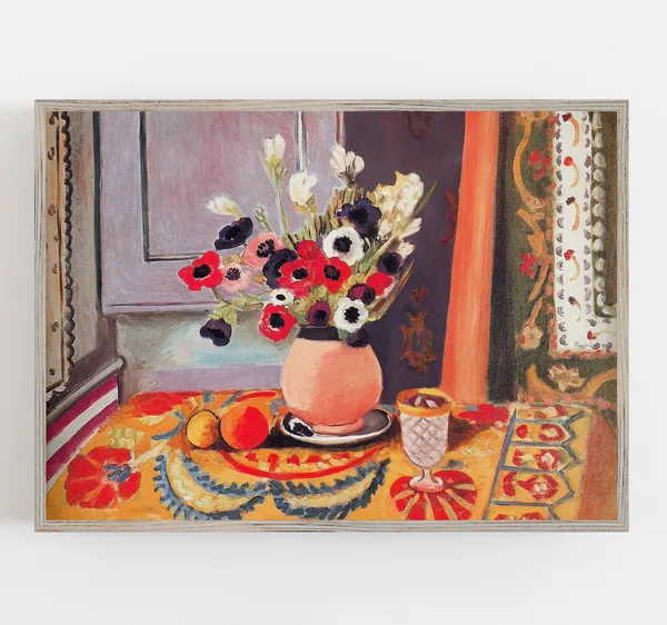 Matisse Anemones Vintage Botanical Art Print