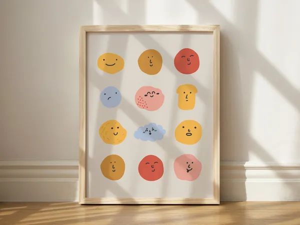 Trendy Smiley Face Print Retro Dorm Decor