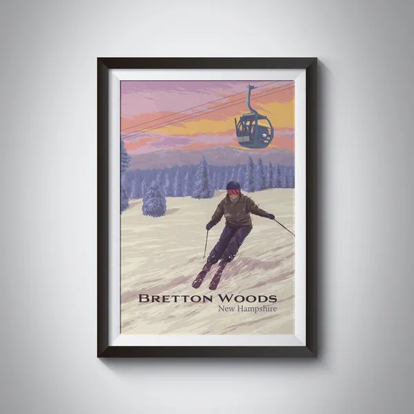 Bretton Woods Mountain Resort Travel Poster, New Hampshire