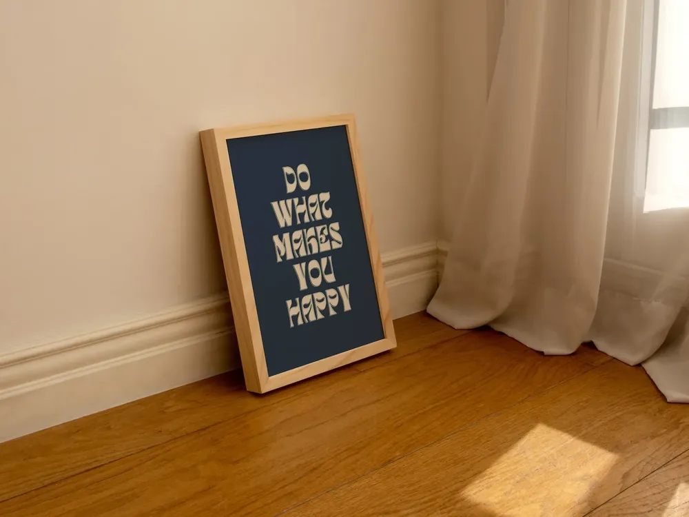Do What Makes You Happy Quote Art Print - Image 2