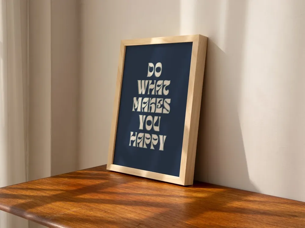 Do What Makes You Happy Quote Art Print - Image 3
