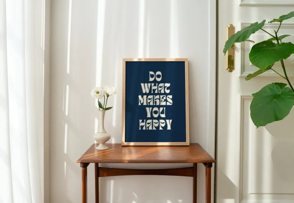 Do What Makes You Happy Quote Art Print - Image 5