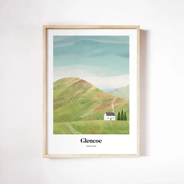 Glencoe by Henry Rivers, Landscape Art Print