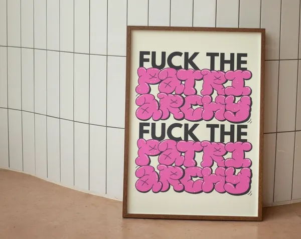 Fck The Patriarchy Feminist Dorm Poster Print