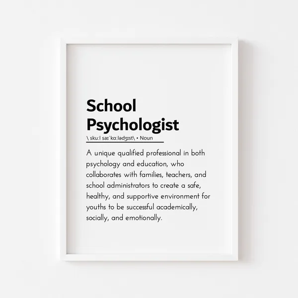 School Psychologist Definition, Psychology Poster