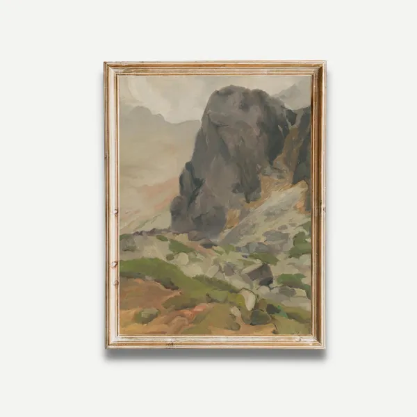 Vintage Landscape Antique Country Scenery Poster