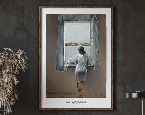 Salvador Dali Young Woman At A Window Art Print