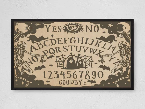 Vintage Ouija Board Halloween Art Print