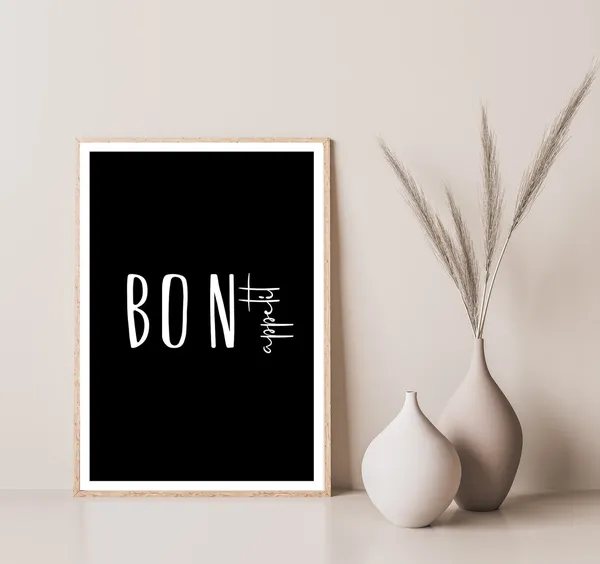 Bon Appetit Kitchen Dining Room Art Print