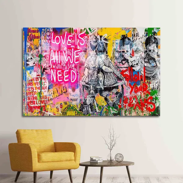 Love Is All We Need Graffiti Street Art Print