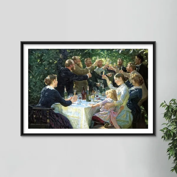 Peder Severin Kroyer Hip Hip Hurrah, Art Print