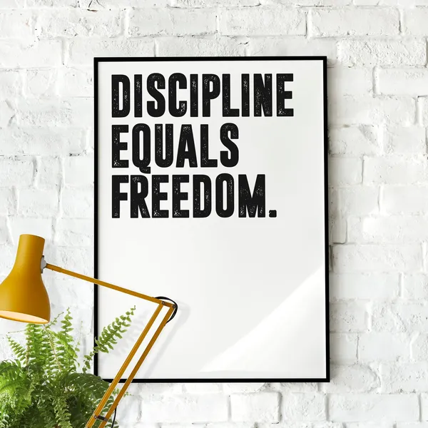 Jocko Willink Discipline Equals Freedom Minimalist Art Print