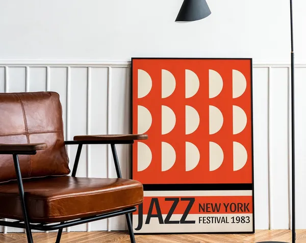 Jazz Festival New York Retro Music Poster Print