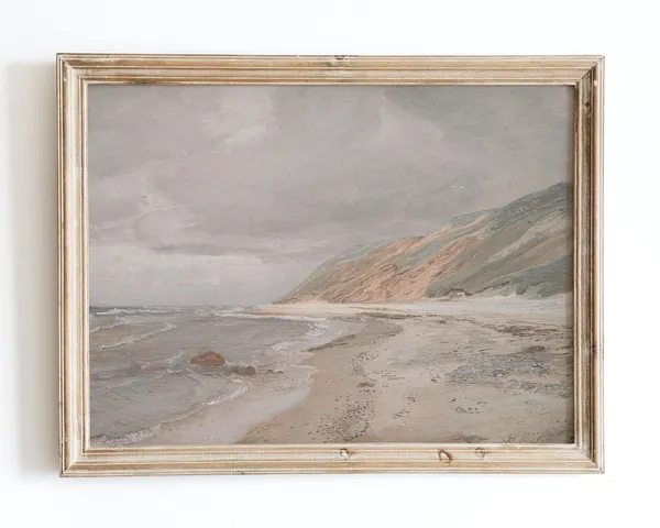 Joakim Skovgaard Mute Beach Coastal Landscape Art Print