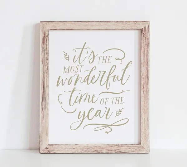 Its The Most Wonderful Time Of The Year Christmas Art Print