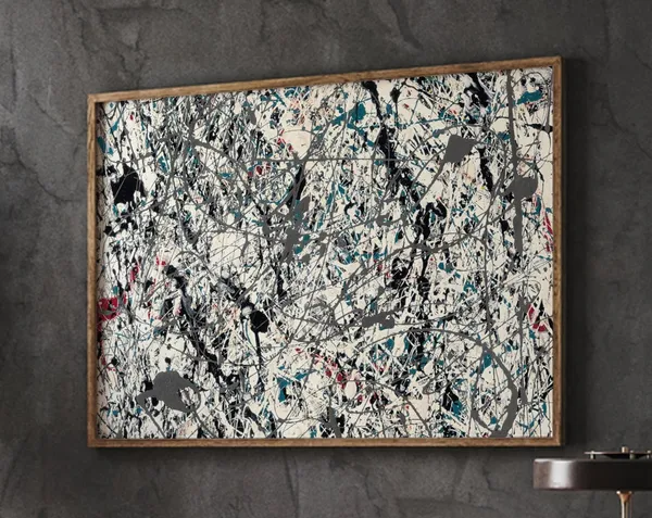 Pollock Abstract Motivational Quote Art Print