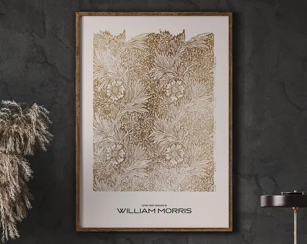 William Morris Flower Pattern Botanical Art Print