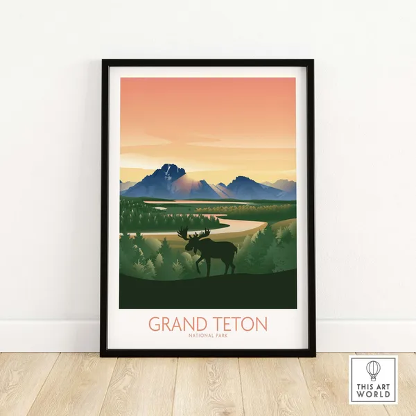 Grand Teton National Park Gift Idea Art Print