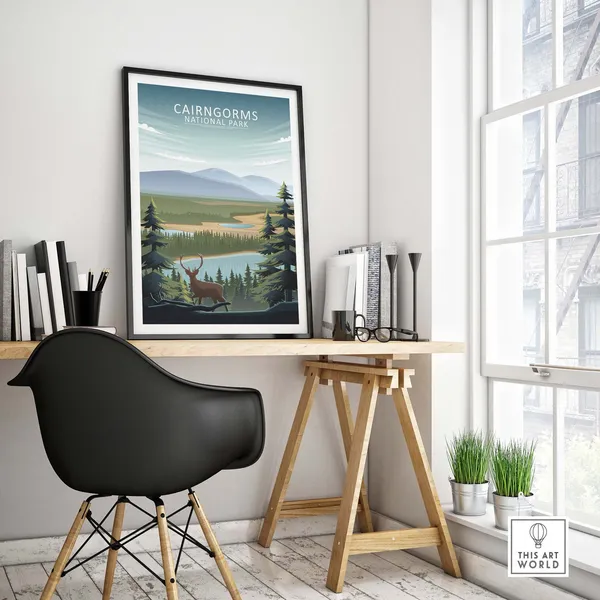 Cairngorms Uk Travel Poster