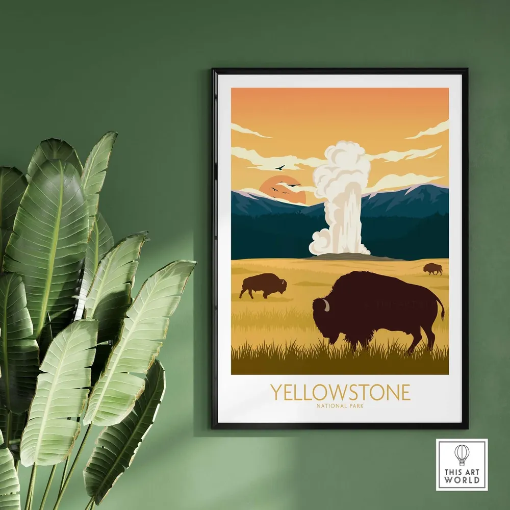 Yellowstone Wall Art Home Decor Poster - Image 2