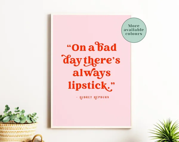 Audrey Hepburn Typographic Art Print, Gift for Her