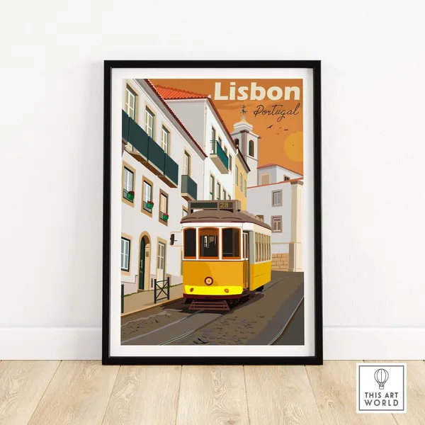 Lisbon Portugal Home Wall Decor Travel Poster
