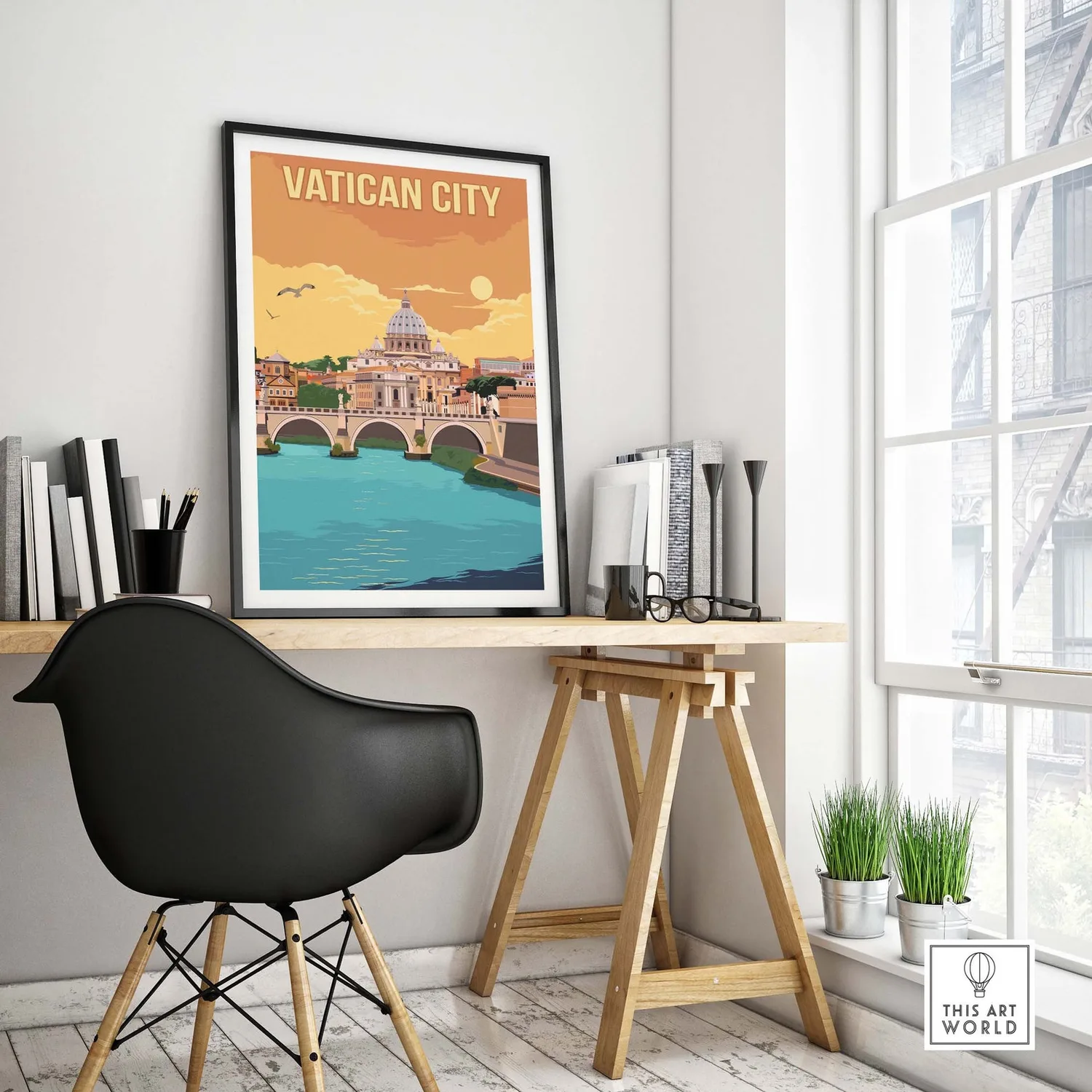 Vatican City Rome Italy Travel Poster - Image 4