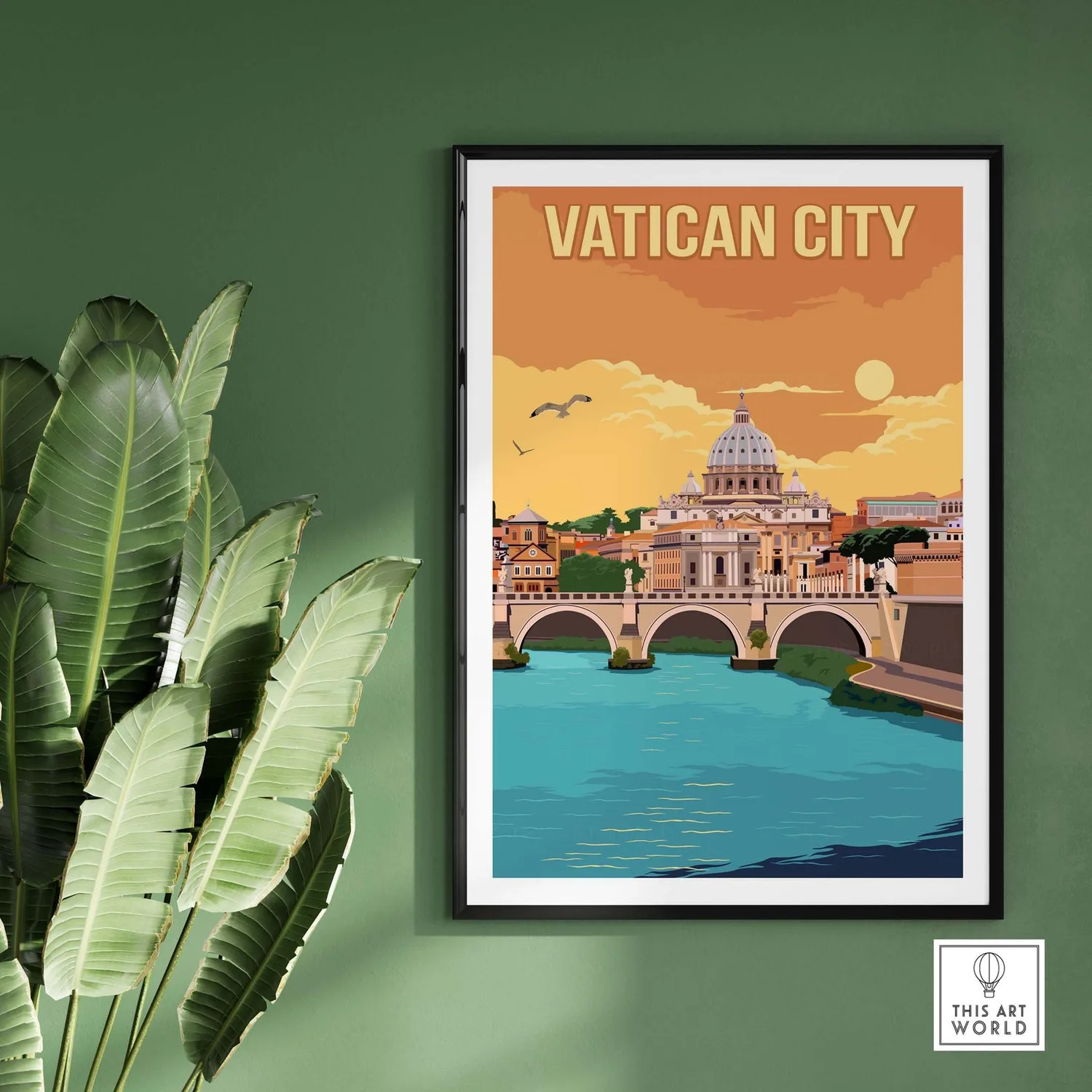 Vatican City Rome Italy Travel Poster - Image 3