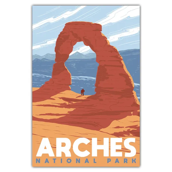 Arches National Park Delicate Arch Travel Poster