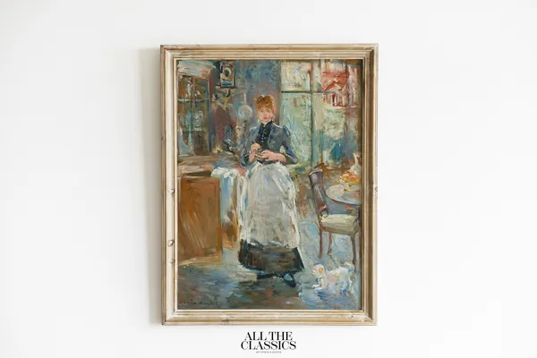 Berthe Morisot Vintage Portrait Art Print, Dining Room