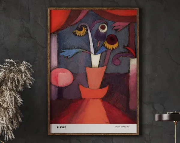 Paul Klee Autumn Flower 1922 Abstract Art Print