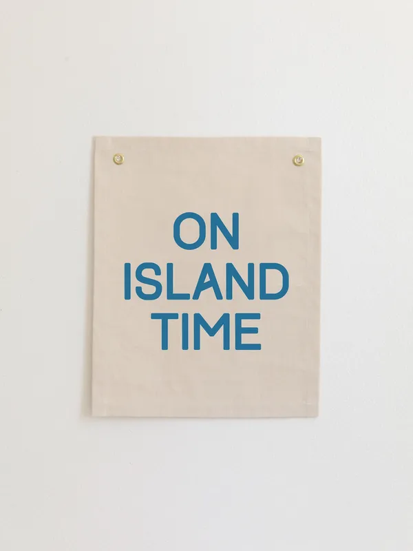 On Island Time Tropical Nursery Coastal Wall Art