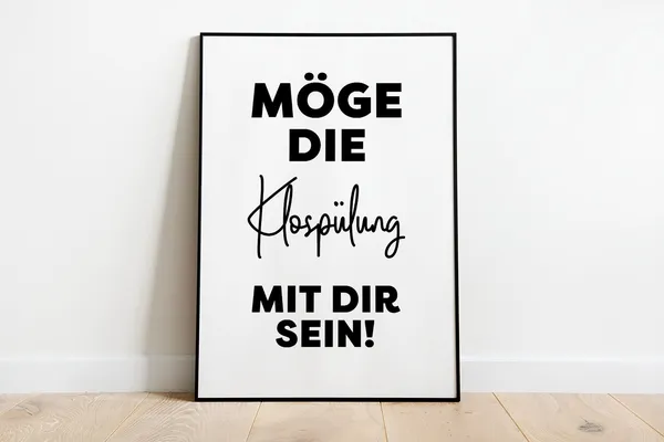 May The Toilet Flush Be With You Poster Print