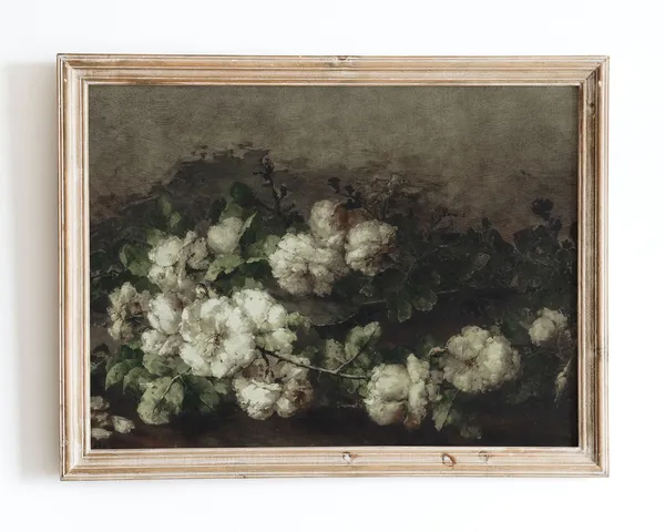 European Vintage Flowers Still Life Art Print