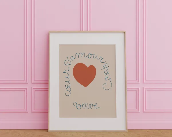 Henri Matisse Coeur D'Amour Epris Vintage Poster