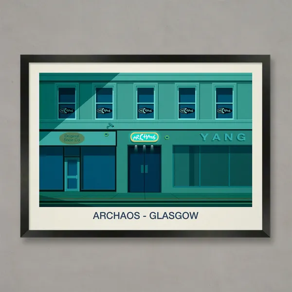 Archaos Nightclub Poster, Nightlife Art Print
