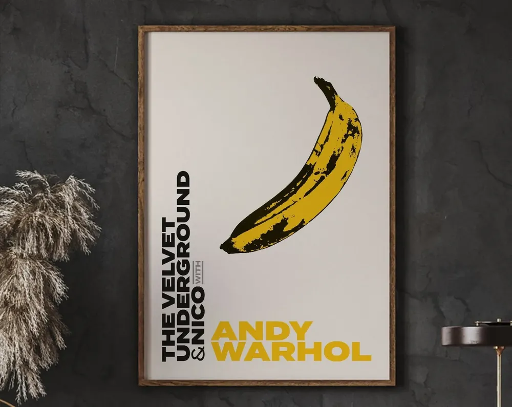 Warhol Banana Pop Art Poster Print